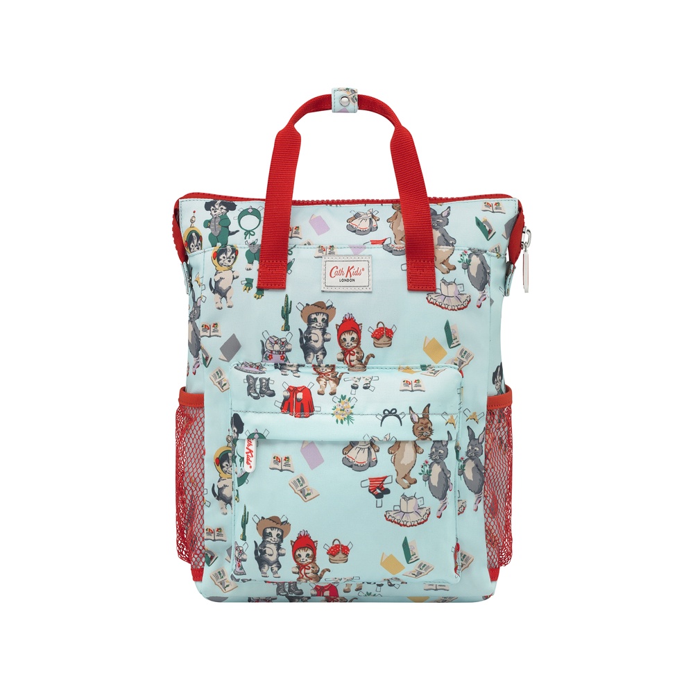 Cath Kidston - Ba lô cho bé/Kids Large Tote Backpack - Paper Dolls - Duck Egg -1040531
