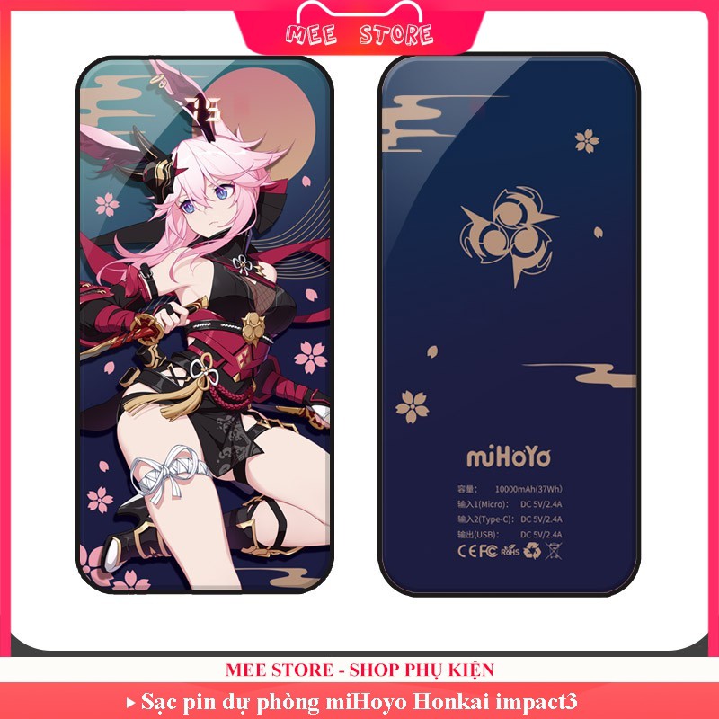 [miHoyo Official] Sạc dự phòng Honkai Impact3 10.000mAh - Mee store 247