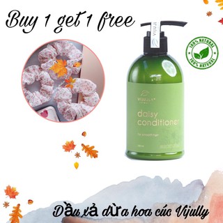 (TẶNG CỘT TÓC XINH) DẦU XẢ DỪA HOA CÚC VIJULLY PHỤC HỒI TÓC HƯ TỔN, KHÔ XƠ, CHẺ NGỌN