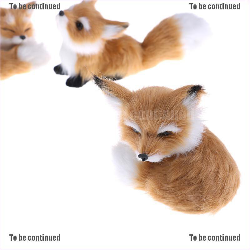 Mô hình chú cáo nhồi bông trang trí đáng yêu