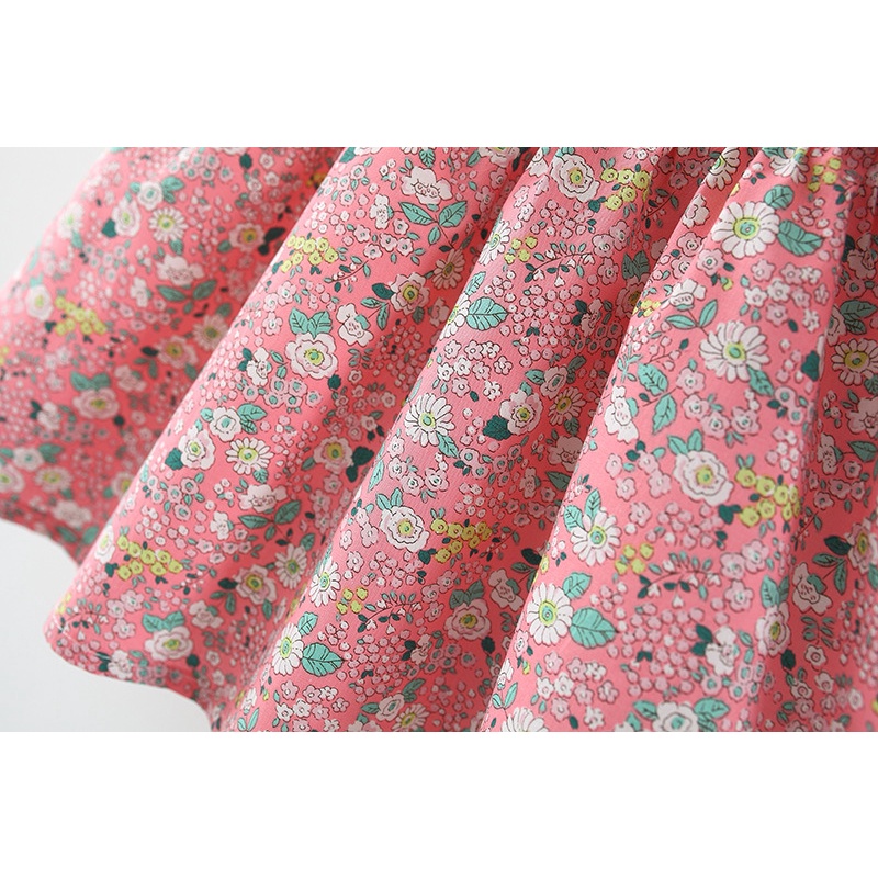 Đầm công chúa  không tay in hoa kèm mũ rơm dễ thương thời trang mùa hè cho bé gái 1-5 tuổi