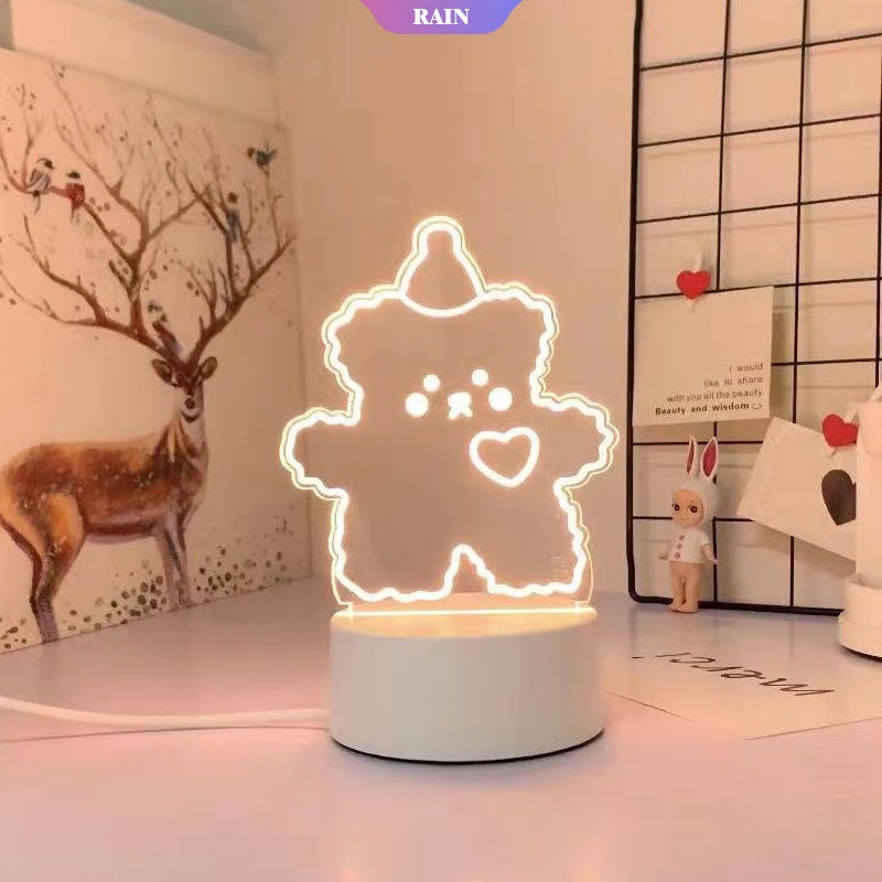 Đèn Ngủ LED 3D Hình Sanrio Cinnamoroll Melody Kuromi Làm Quà Tặng Sinh Nhật