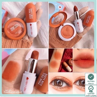 Sét son môi và phấn mắt Nee Cara N402