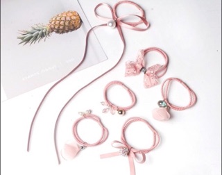 Set hộp 6 dây đôi cột tóc luxury