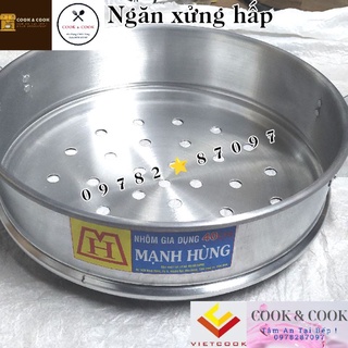[CHÍNH HÃNG] Ngăn xửng hấp nhôm Mạnh Hùng size 34, 36, 38, 40, 42, 46, 48, 50, 60 Hấp bánh bao/ hấp hải sản & thực phẩm
