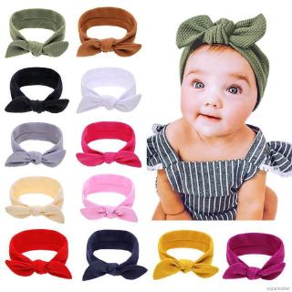 ✨Superseller✨ Baby Cute Girls Solid Color Big Bow Design Headband