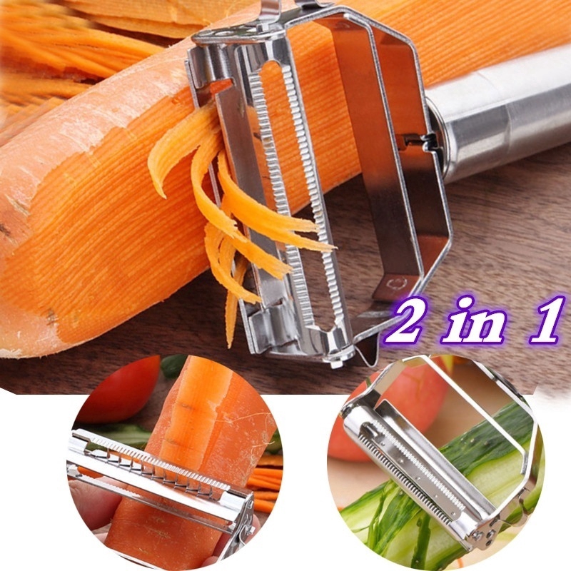 Dụng Cụ Bào Rau Củ Quả 2 Trong 1 Tiện Lợi