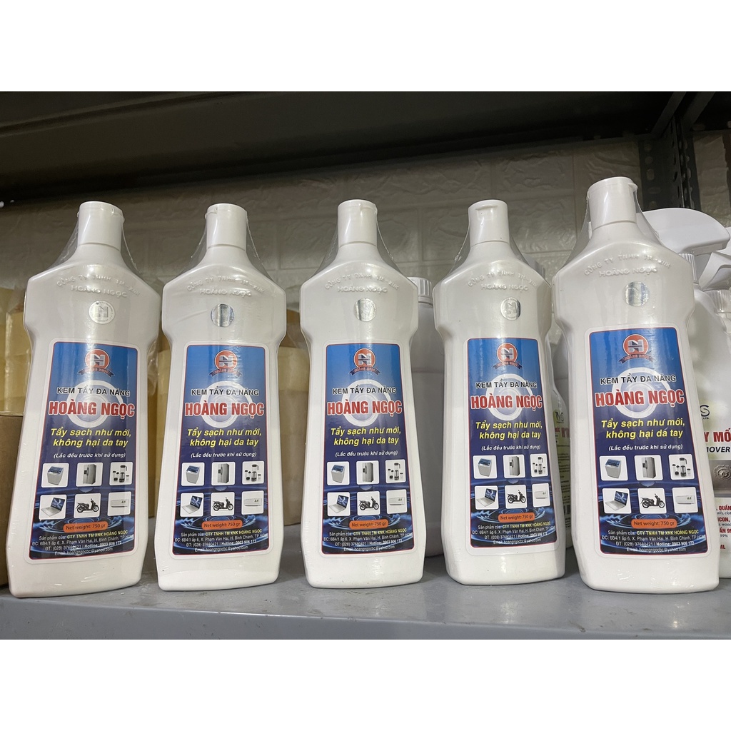 Kem tẩy đa năng Hoàng ngọc mẫu mới (kem đa năng start 700ml mẫu cũ) tẩy tủ lạnh, men sứ, nhựa, gỗ