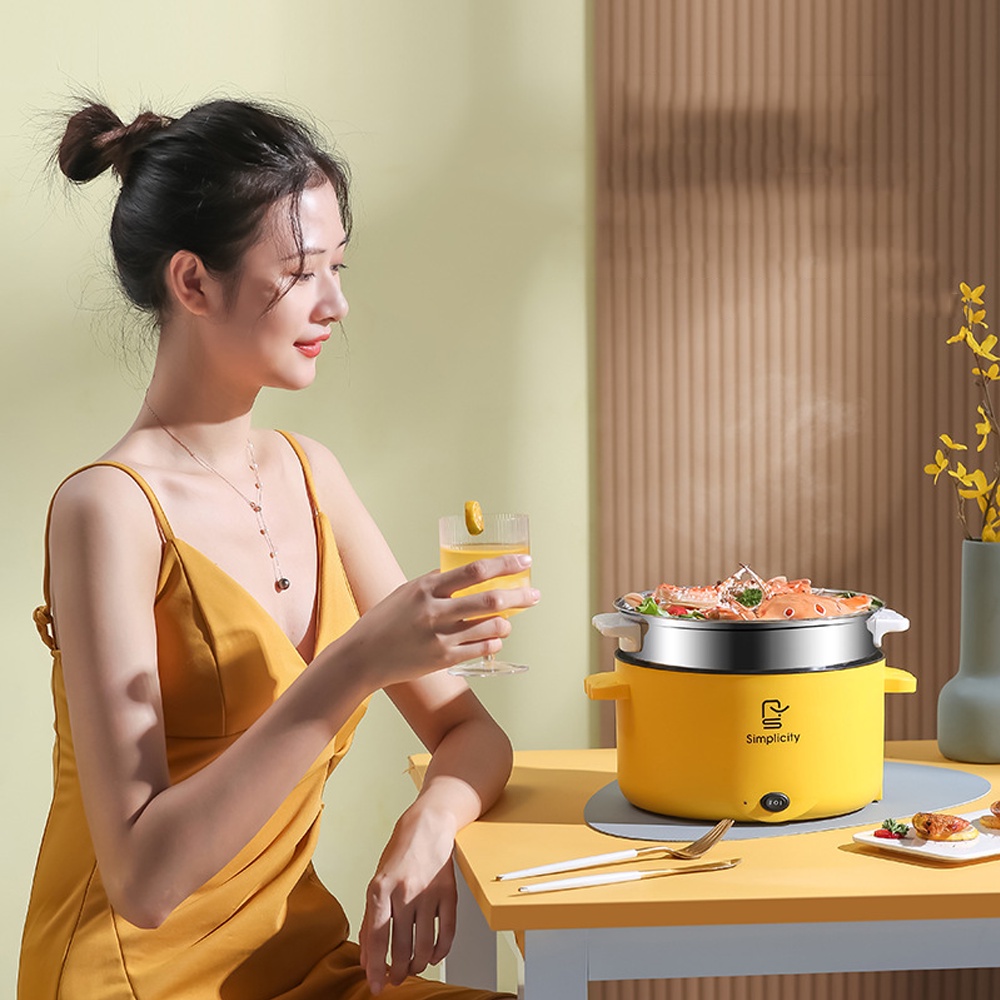 [ HÀNG MỚI ] Nồi Lẩu Điện Đa Năng Simplicity Dung Tích 2.7-3.2L Cao Cấp Chính Hãng Bảo Hành 6 Tháng 1 Đổi 1 TẶNG QUÀ