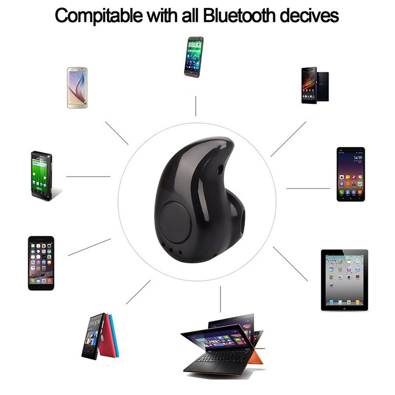 [youkuntwo]Tai nghe Bluetooth S530 nhét tai V4.1 ear-pod siêu nhỏ có nghe nhạc