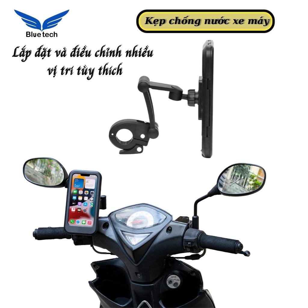 Kẹp điện thoại xe máy, giá đỡ điện thoại, kẹp điện thoại xe máy chống nước điều chỉnh xoay 360 độ, hàng cao cấp 2023