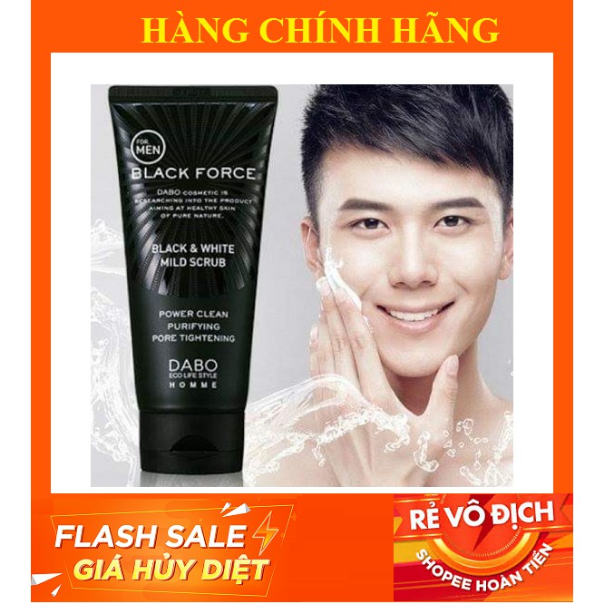 [Chính Hãng] Sữa Rửa Mặt Cho Nam Dabo Black Force For Men