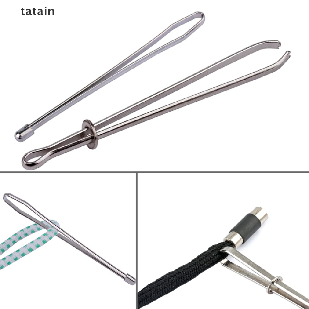 [TAT] 2Pcs Wearing Elastic Rope Tool Elastic Ribbon Belt Cited Clip Sewing Supplies CVX
