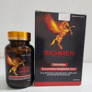 Richmen_ Hỗ trợ tiết Testosterone, tăng cường sinh lực, cải thiện sinh lý, hỗ trợ làm chậm quá trình mãn dục nam.