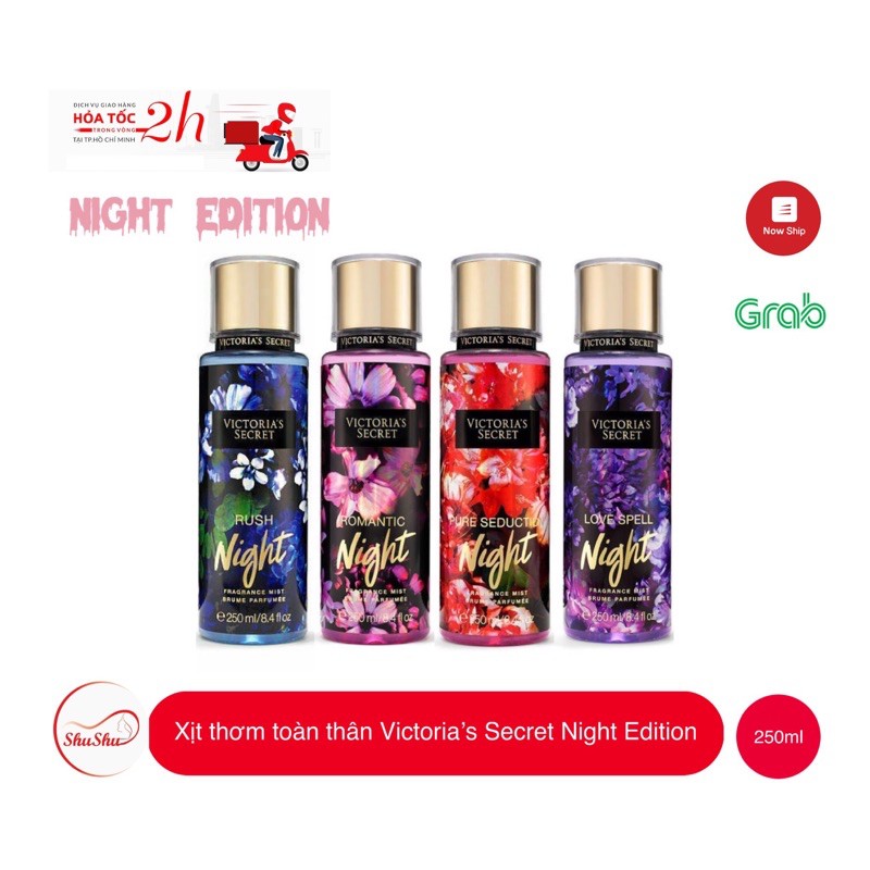 [ HCM SỈ ] Xịt thơm toàn thân Victoria Secret Night Edition