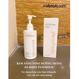 Kem Nâng Tone Dưỡng Trắng Body Peacholic