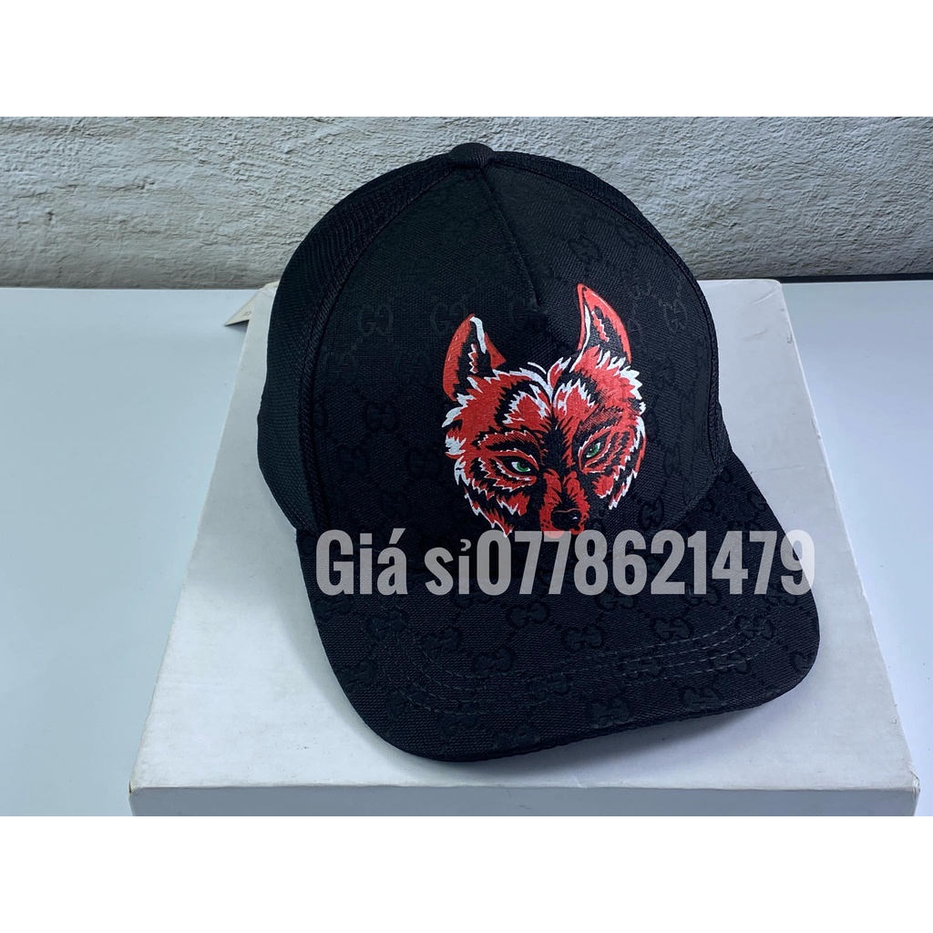 Nón lưỡi trai - mũ kết in mạc da tròn chữ guxxxì thời trang