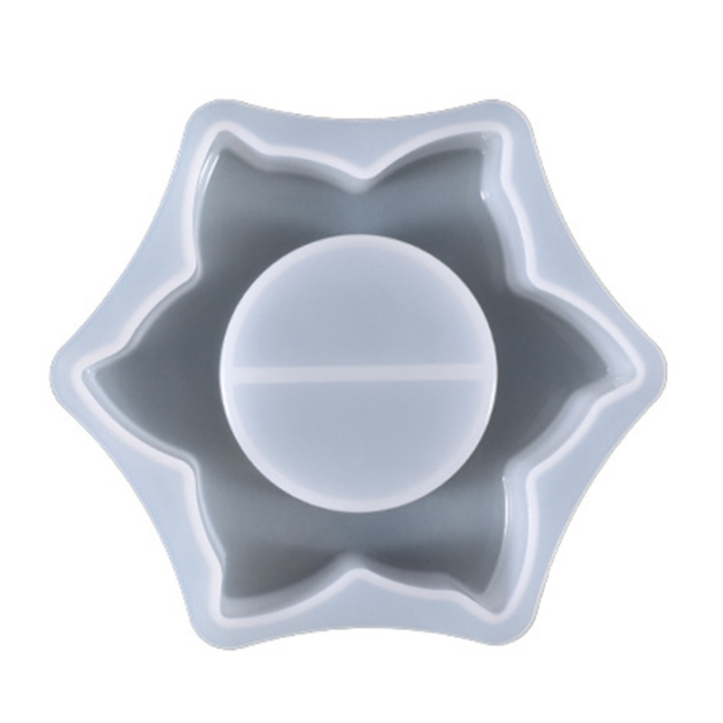 Khuôn Silicone Làm Hộp Đựng Gạt Tàn Thuốc / Nến Hình Bông Hoa DIY