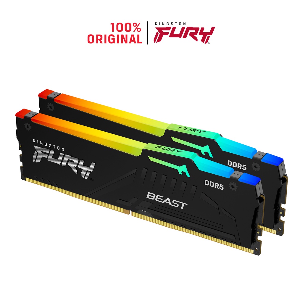 Ram Kingston Fury Beast DDR5 RGB 4800MT/s 32Gb (Kit 2*16Gb)