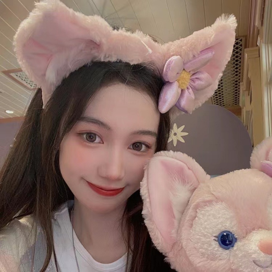 Băng Đô Cài Tóc Hình Hoạt Hình Disney Linna Belle Nhồi Bông Dễ Thương Cho Bé Gái