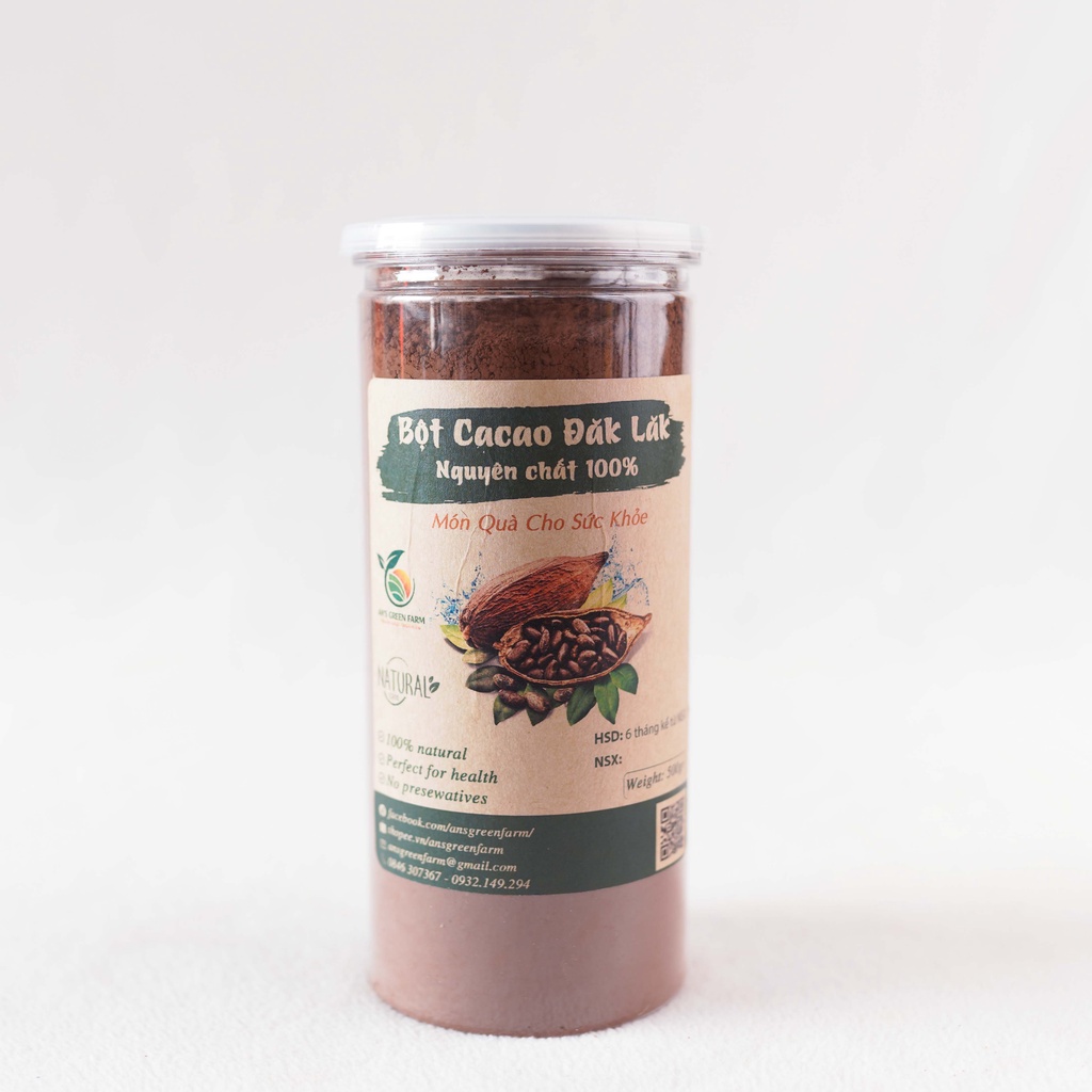Bột CaCao Nguyên Chất  Chuẩn Đắk Lắk Thơm Ngon Đậm Vị - An's Green Farm