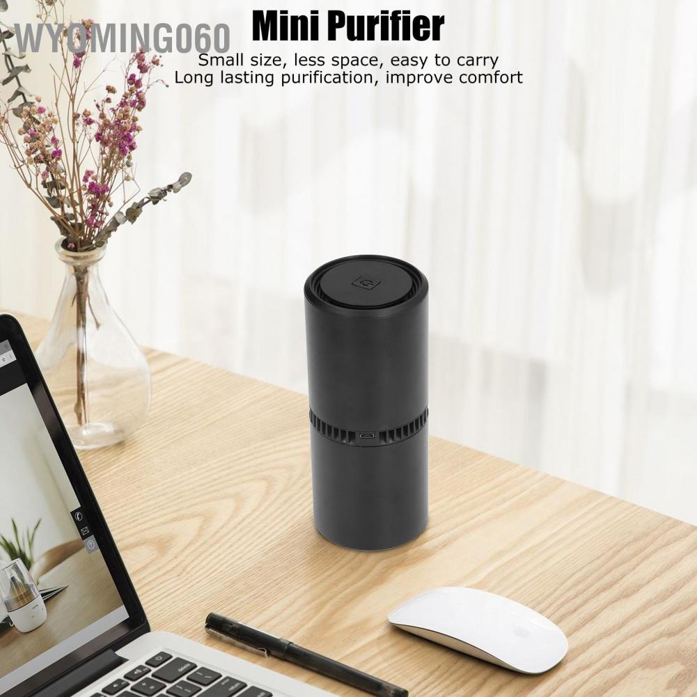 Wyoming060 Car Purifier Multi Purpose Dual USB Interface Small Portable Household Negative Ion for Home Office