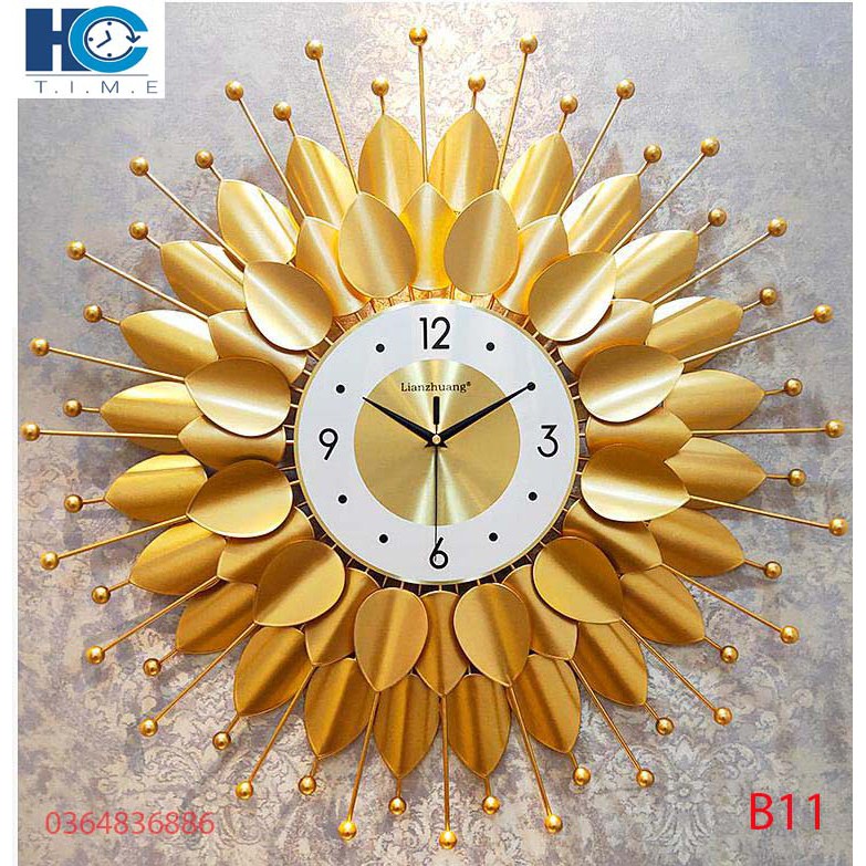Đồng hồ treo tường trang trí decor B11 kích thước 70x70 cm