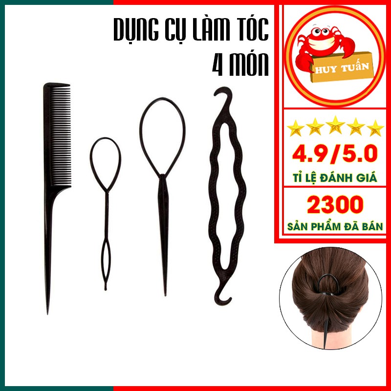 Bộ 4 dụng cụ làm tóc đa năng (BLT04)