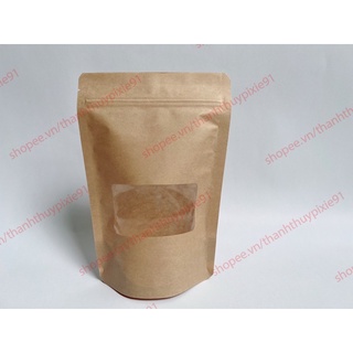 0.5kg Túi zip giấy đựng thực phẩm khô nhìn thấy sản phẩm bên trong