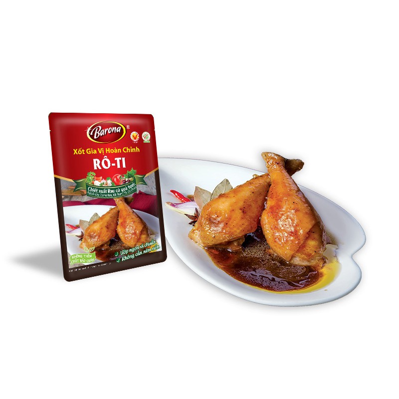 XỐT GIA VỊ HOÀN CHỈNH BARONA RÔ-TI 80G/ SỐT RÔ TI