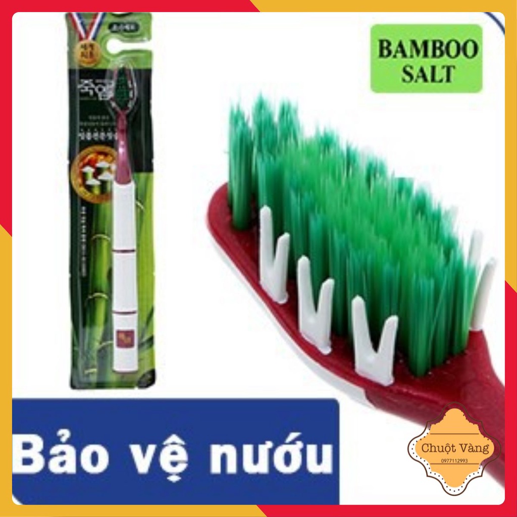 Bàn chải đánh răng Bamboo Tinh chất muối tre Bảo vệ nướu