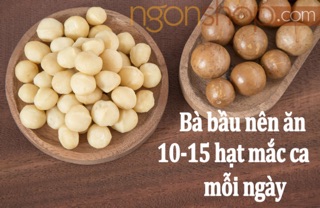 Nhân macca ăn liền (đã tách từ quả sấy nguyên vỏ)