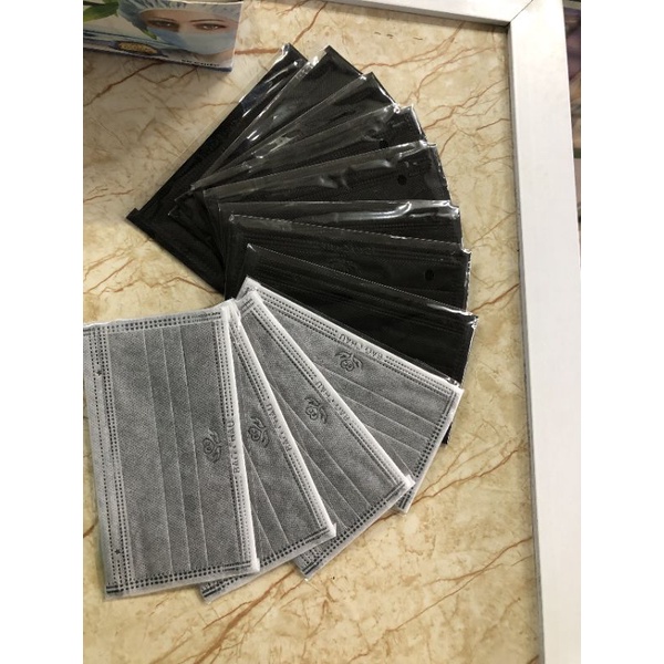 Hộp 50 túi khẩu trang  Bảo Châu 4 lớp, hàng xịn sò 1 cái/1 túi