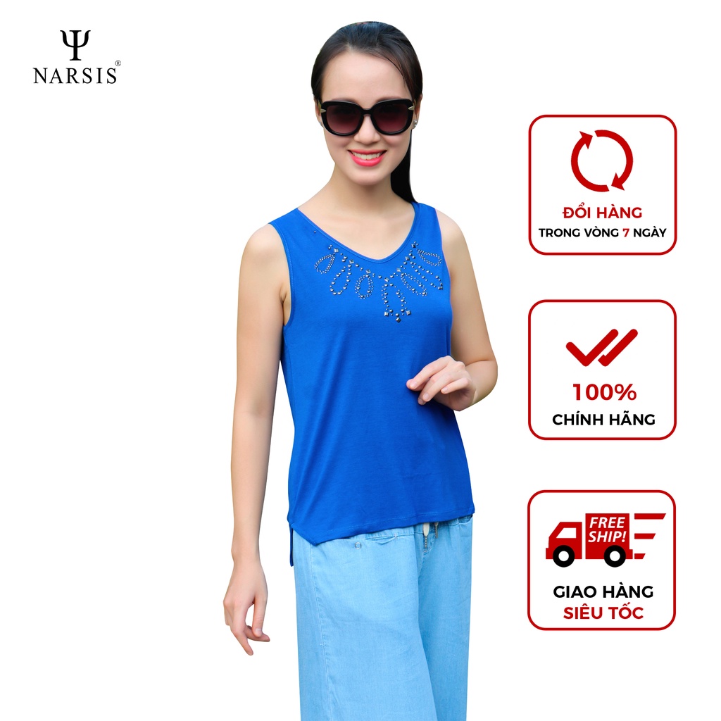 Áo ba lỗ nữ L7026 Narsis đính cườm