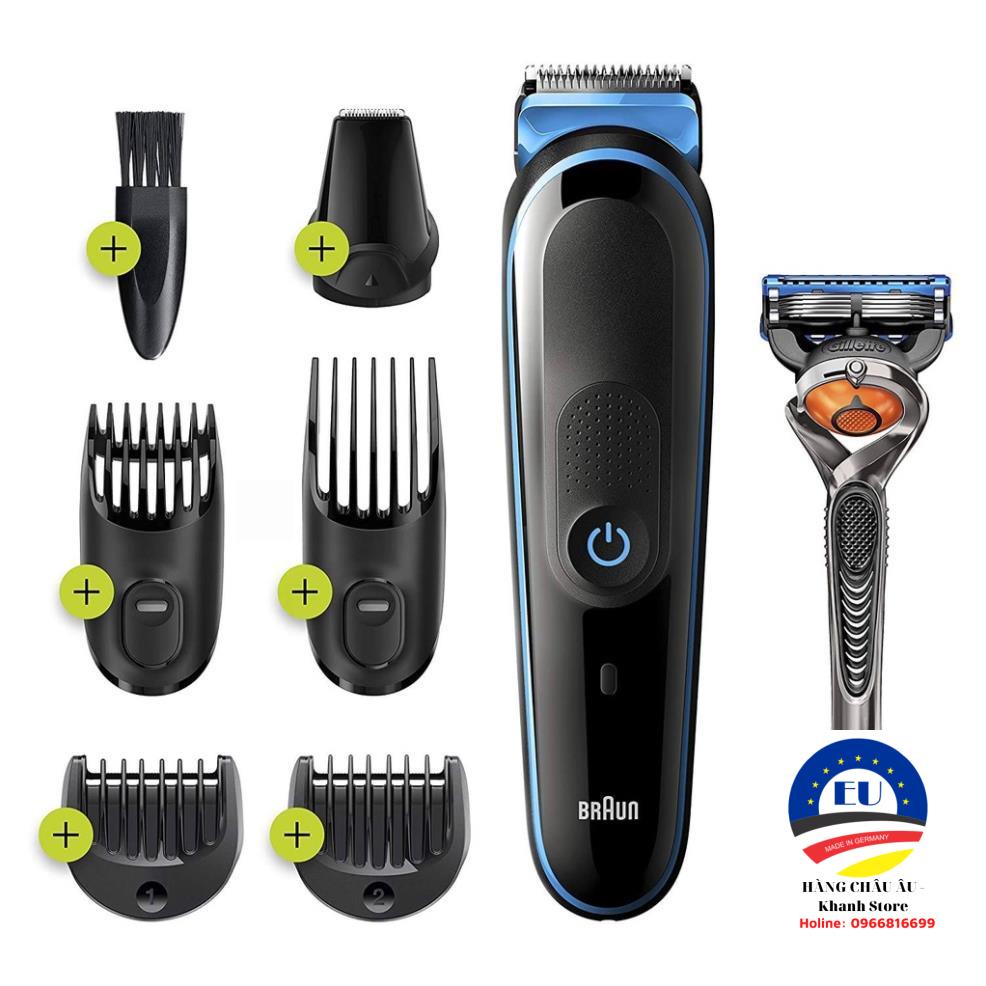 TÔNG ĐƠ CAO CẤP BRAUN 7in1 CẮT TÓC CẠO RÂU ĐA NĂNG BỀN ĐẸP - HÀNG ĐỨC CHÍNH HÃNG