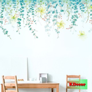 Decal dán tường tán hoa rủ 2
