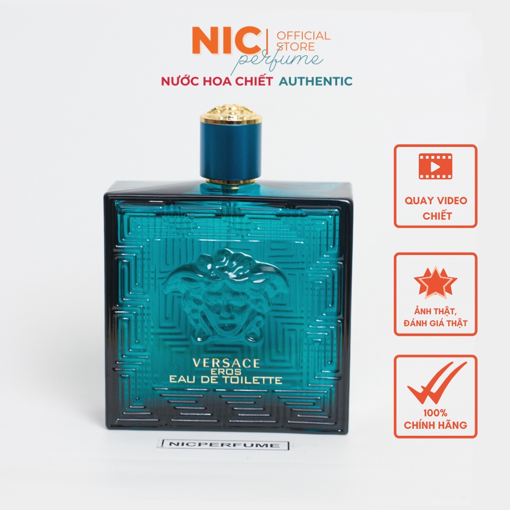 Nước hoa nam Versace Eros 10ml/5ml/2ml hàng chính hãng thơm lâu