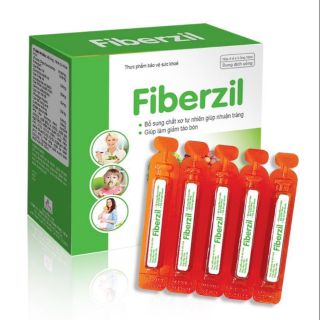 Ống uống chất xơ FIBERZIL chống táo bón - Dùng được cho bà bầu, trẻ so sinh, cải thiện sức khỏe đường ruột.