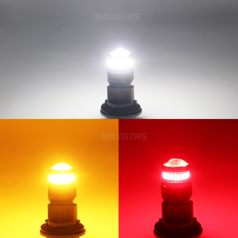 Bộ 2 Bóng Đèn LED MAXGTRS Ba15S P21W S25 1156 7440 W21W T20 4014 3030 Cho Xe Hơi