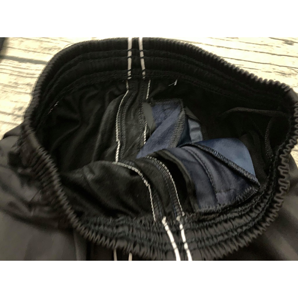 Quần Dài 2 sọc Thun tốt mềm mịn Túi Zip học sinh thể dục thể thao đá banh