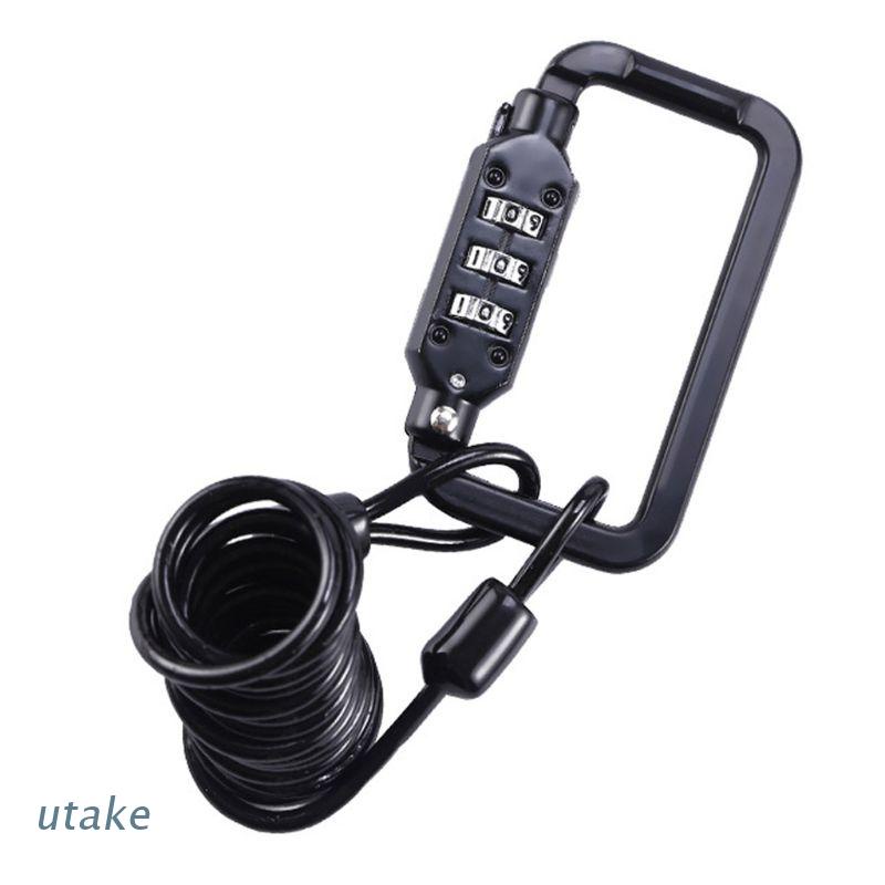 Dây Khóa Nón Bảo Hiểm Xe Đạp 3 Chữ Số Chống Trộm Utake