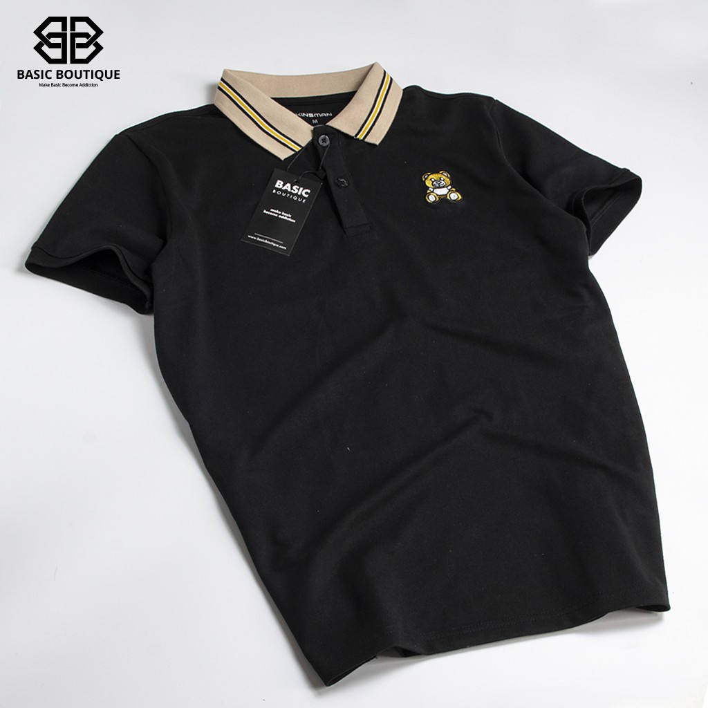 Áo Cá Sấu Nam Con Gấu, Áo Phông Polo Xuất Xin Chuẩn Form Trẻ Trung Thanh Lịch - Basic Boutique