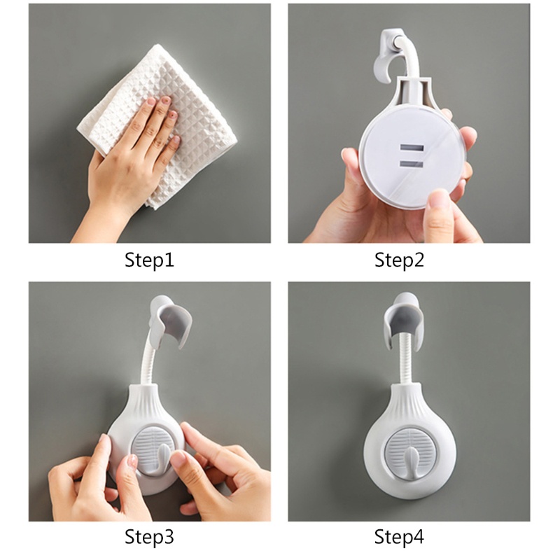 Giá Đỡ Đầu Vòi Hoa Sen Xoay 360 Độ Tiện Dụng°Giá Đỡ Đầu Vòi Hoa Sen Tự Dính Có Thể Điều Chỉnh Sử Dụng Cho Nhà Tắm