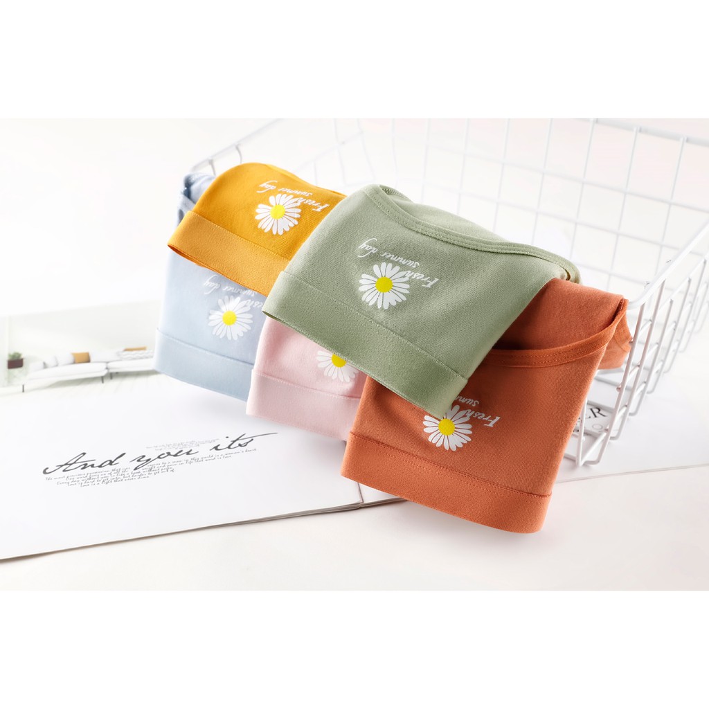 Quần Lót Cotton Kháng Khuẩn Họa Tiết Hoa Cúc Nhỏ Phong Cách Nhật Bản Thời Trang Mùa Hè Cho Nữ | BigBuy360 - bigbuy360.vn