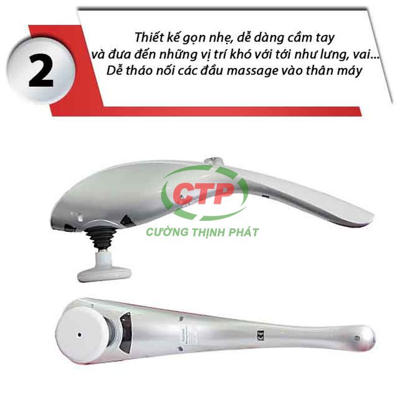 Máy massage cầm tay máy mát xa cầm tay 11 đầu hồng ngoại Luxurios loại tốt siêu bền