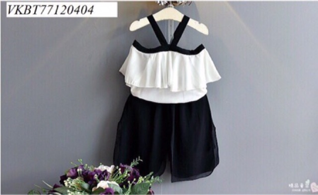 Sét áo 2 dây quần ống rộng cho gái yêu | BigBuy360 - bigbuy360.vn