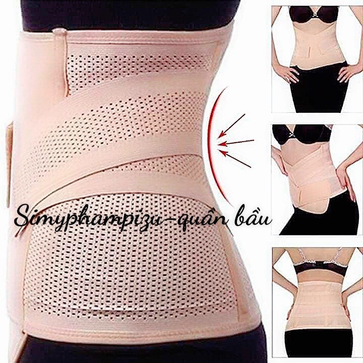 [ Mã 12FASHIONSALE1 giảm 10K đơn 50K ] Đai nịt bụng chống cuộn sau sinh