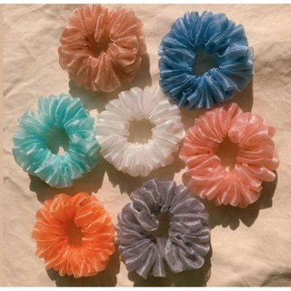 Scrunchies Voan Kính - Dây Cột Tóc Vải