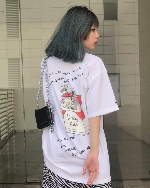 Áo thun tay lỡ Daisy Kute ☂️/ Nam Nữ Unisex/ FREESHIP 50K