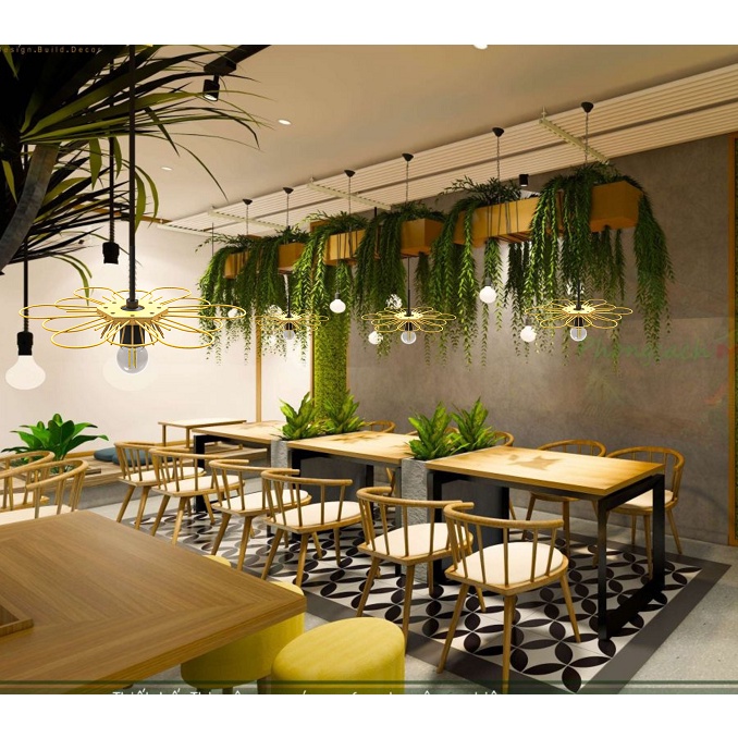 Đèn Tre Gỗ Thả Trần Trang Trí Dùng Để Decor Nhà Hàng Quán Cafe Homestay. Mẫu A006DHM Apollo_90